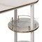 Fabulaxe Modern Display Wooden Console Bar with Tiered Open Shelves, Mini Bar with Wine Storage, White QI004485.WT - alternate 4